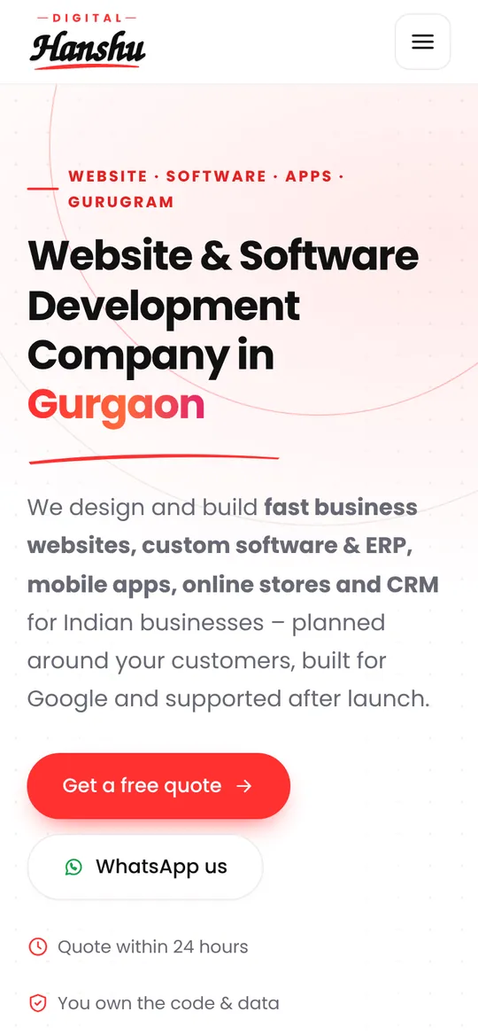 Digital Hanshu website on mobile